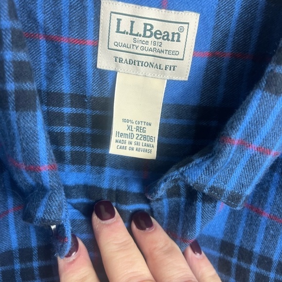 Men's Scotch Plaid Flannel Shirt, Traditional Fit size XL 1769 - Picture 2 of 3